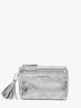 Portemonnee Miniprix Zilver perle F5016